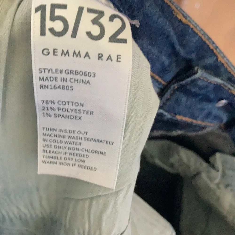 Gemma Rae high rise jegging 2 toned retro stretch bounce back fabric size 15 jrs - Picture 15 of 17